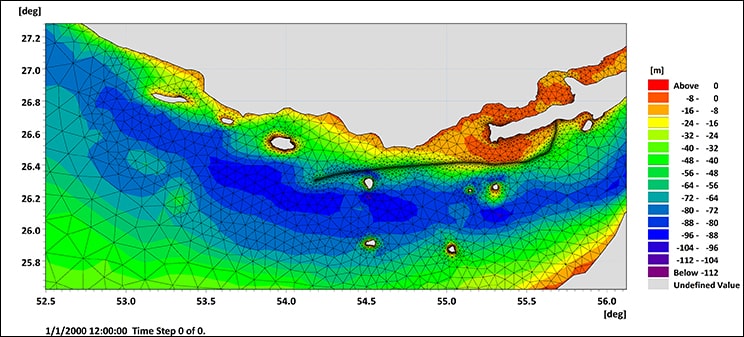 داده های محیطی دریایی خلیج فارس